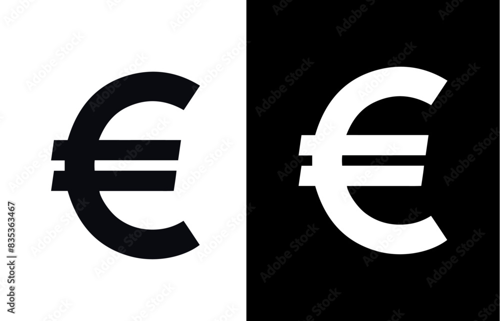 Wall mural euro sign icon vector design