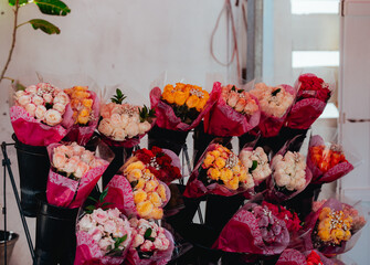 bouquet of flowers roses business 
