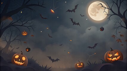 Fototapeta premium Chilling Halloween Backgrounds for Spooky Celebrations