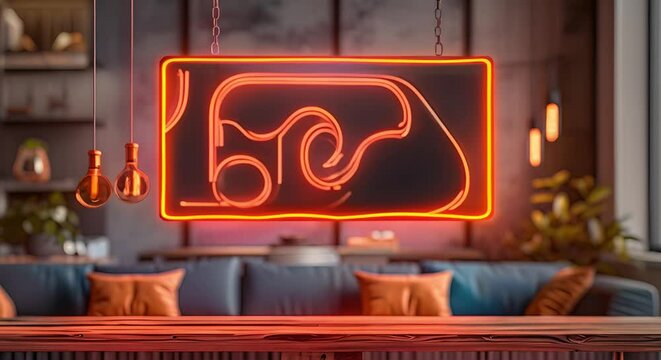 Vintage Hanging Signboard Mockup Featuring Black Retro Design for Company Branding. Concept Mockup Design, Vintage Style, Hanging Signboard, Retro Theme, Company Branding