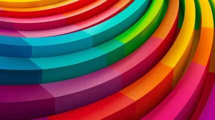 Obraz premium Bright abstract background with rainbow gradient stripes, illustrating the pride and spirit of the LGBTQ community (close up, pride theme, whimsical, Manipulation, parade backdrop)