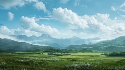 Scenic vista featuring distant mountains