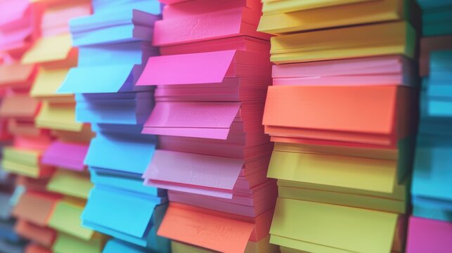 Create a categorized list of critical sticky notes for sketching art icons