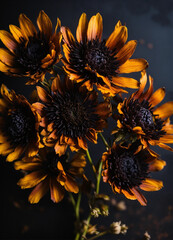 Seamless realistic 3d flowers pattern design, Vibrant sunflower petal a gift of nature beauty in summer generated by artificial intelligence


