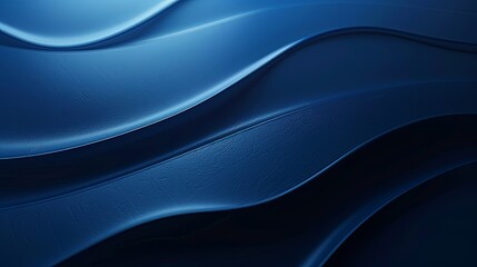 Fototapeta premium A blue wave with a shiny, reflective surface