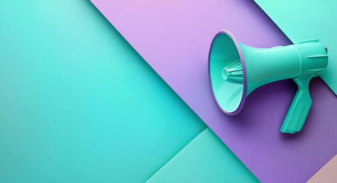 Vibrant Megaphone Background for Marketing and Advertising. Concept Marketing, Advertising, Vibrant Colors, Megaphone Design, Dynamic Backgrounds