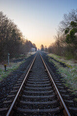 Fototapeta premium The railway going into the horizon