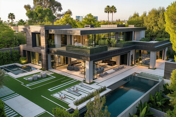 Fototapeta premium Capturing Modern Minimalist Architecture