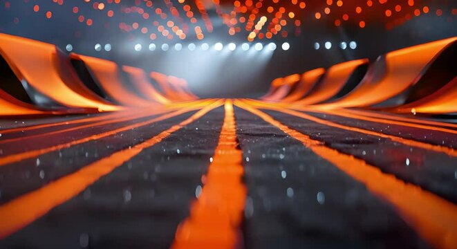 Red carpet at movie premiere with glamorous setting. Concept Red Carpet Event, Movie Premiere, Glamorous Setting, Celebrity Style, Paparazzi Moments