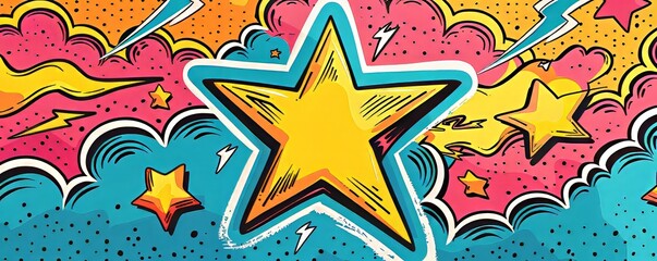 Colorful Starburst Pattern