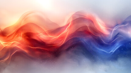 Vibrant Abstract Wavy Design with Colorful Gradient and Sparkles
