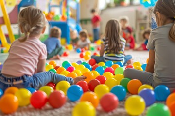 Kindergarten and Daycare Educational Group Activity