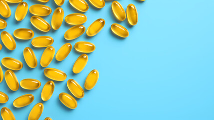 Yellow fish oil soft capsule