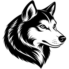 beautiful-illustration-husky-head-in-sleek-black-s