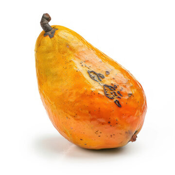 Babaco fruit on white background