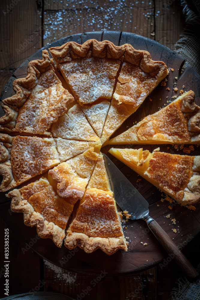 Poster A pie chart that starts with small slices and gradually becomes more filled, indicating market share growth,