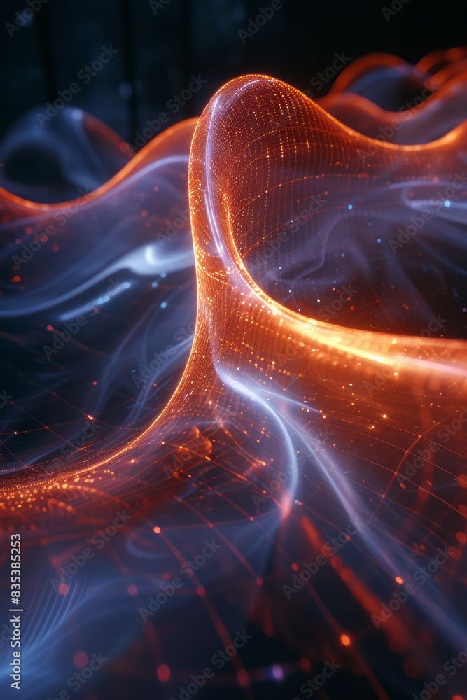 Aufkleber a graph with a curved line that moves upwards, representing exponential growth,