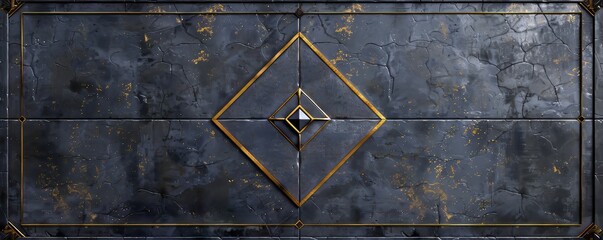 Gold Trimmed Stone Wall