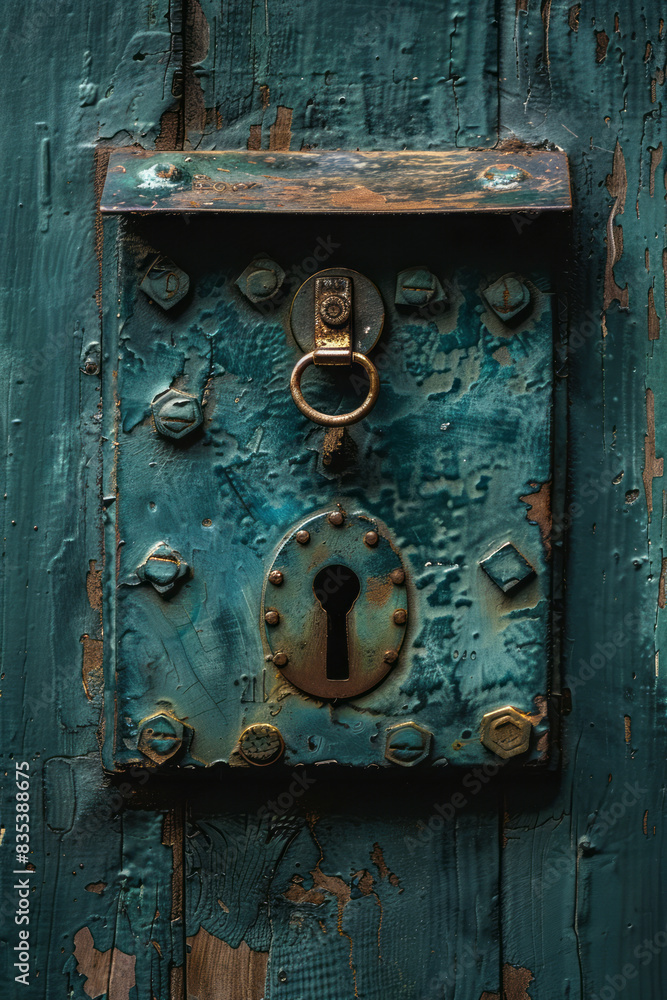 Poster a visual of a secure email with an encrypted message, showing a padlock icon,