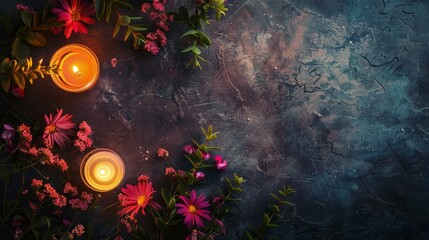 summer solstice background concept with copy space 
