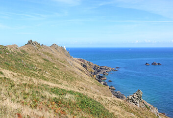 Coast of Start point in Devon	