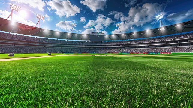 cricket field with a built-in system for fans to vote for the a??Player of the Matcha??
