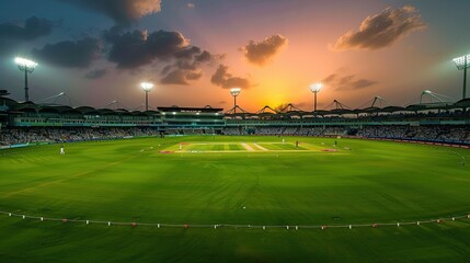 cricket ground with a special zone for fans to meet and greet their favorite players