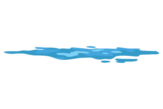 Animation water wave frame. Water splash for animation and visual effects. Sea or ocean wave with drops or splatters. Cartoon vector illustration