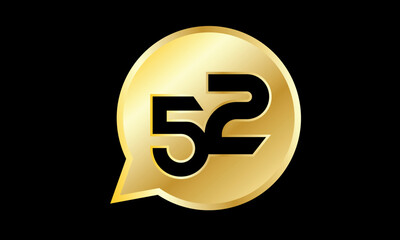Number 3D Gold Logo Circle Triangle Modern