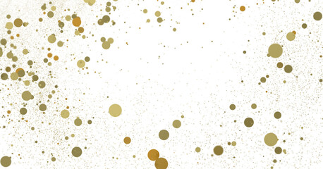 gold  Burst: Astonishing 3D Illustration of Bursting gold Confetti In 3D PNG