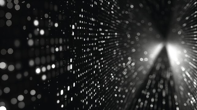 white binary matrix code numbers on black background, for overlay and screen layer modes