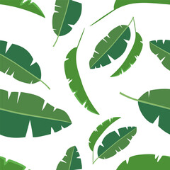 Abstract natural background. Palm seamless pattern in a modern flat manner. Foliage hand-drawn in a dotted flat style. Silhouettes of leaves. Contour drawing.