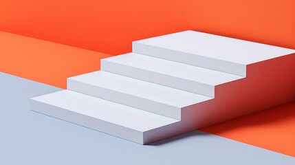 Obraz premium Minimalistic color podium