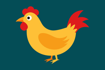 gallian chicken vector illustration