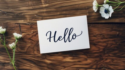 Naklejka premium A beautifully handwritten 