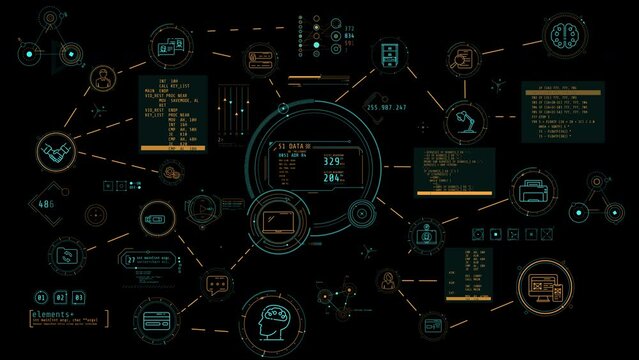 Animated infographic schema on the theme of integrating AI into daily workflows.