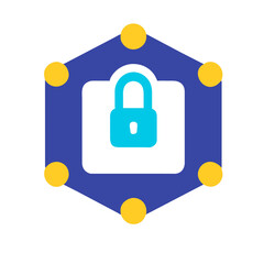 Cybersecurity icon AI Generated