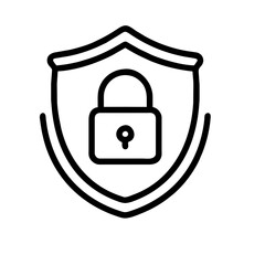 Cybersecurity icon AI Generated