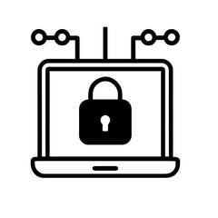 Cybersecurity icon AI Generated