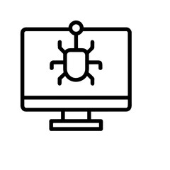 Cybersecurity icon AI Generated