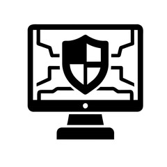 Cybersecurity icon AI Generated