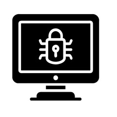 Cybersecurity icon AI Generated