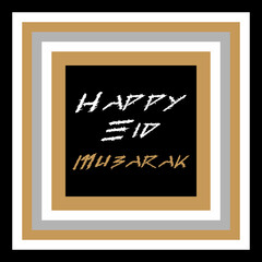 Happy Eid Mubarak Post Vector Design