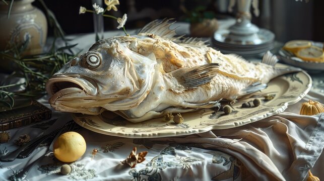 Cicory displayed on the table