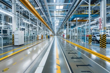 Fototapeta premium Modern Industrial Factory Interior