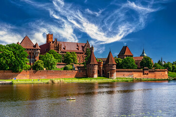 Fototapeta premium Malbork Castle, capital of the Teutonic Order in Poland 