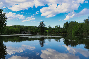 clouds over the lake