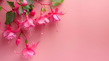 Fototapeta premium flower, background, floral, nature, rose, design, pink, plant, wedding, beauty, leaf, summer, pastel, botanical, art, card, decoration, pattern, vector, beautiful, blossom, spring, colours, elegant, r