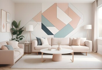 Photo modern style conceptual interior room 3d illustration