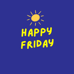 Happy Friday Vector Design illustration